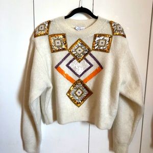 & OTHER STORIES- wool blend chunky knit sweater- M